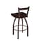 Holland Bar Stool Co 30" Low Back Swivel Bar Stool, Bronze Finish, Dark Cherry Maple Seat 82130BZDCMpl - alternate 3
